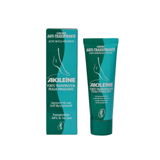AKILEINE Creme Anti Transpirante Peaux Fragilisees 50 ml – Soins des pieds / Transpiration des pieds | Akileine - Corps Tunisie 