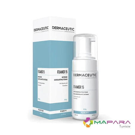 DERMACEUTIC Foamer 15 Mousse Nettoyante Exfoliante 100ml – Soins Corps / Gommages Exfoliants | DERMACEUTIC - Corps Tunisie | Mir