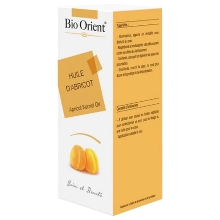 BIO ORIENT Huile D’abricot 10ml – soins anti-âge et anti-rides / Crème peau sèche | BIO ORIENT - Visage Tunisie | Miral Paraphar