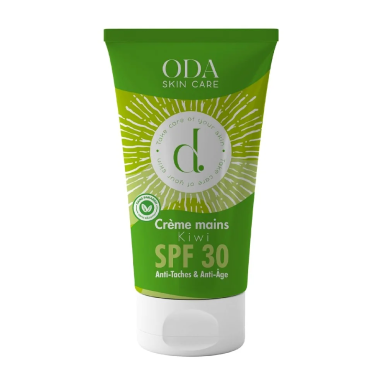 ODA Crème Mains SPF 30 Kiwi 50ml – Soins des mains | ODA Skin Care - Corps Tunisie | Miral Parapharmacie