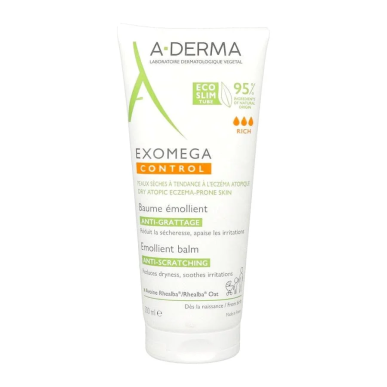 A-DERMA Exomega Control Baume Emollient 200ml – Soins Corps / Hydratation et Nutrition Corps | ADERMA - Corps Tunisie | Miral Pa