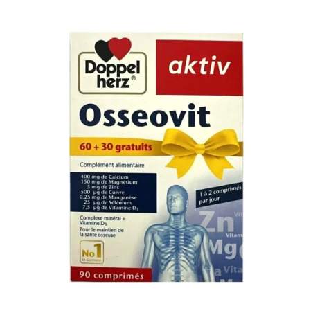 Aktiv Osseovit 90 Comprimes – Articulations | DOPPELHERZ - Corps Tunisie | Miral Parapharmacie