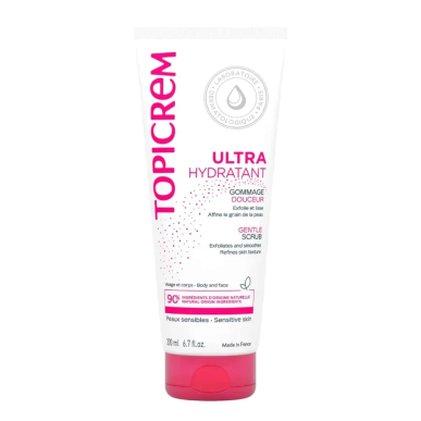 Topicrem Gommage Douceur Visage et Corps 200ml – Soins Corps / Gommages Exfoliants | TOPICREM - Corps Tunisie | Miral Parapharma