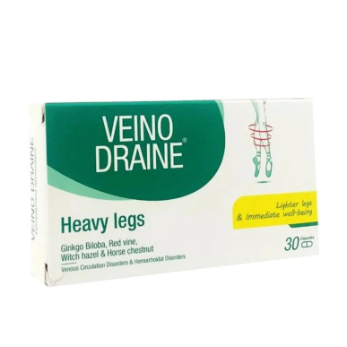 Belpharma Veino Draine 30 Gelules – Jambes lourdes | Belpharma - Corps Tunisie | Miral Parapharmacie
