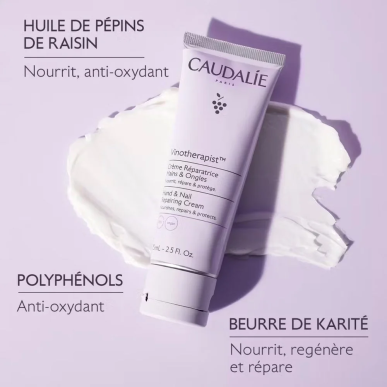 Caudalie Vinotherapist Crème Réparatrice Mains et Ongles 75ml – Soins des mains | Caudalie - Corps Tunisie | Miral Parapharmacie
