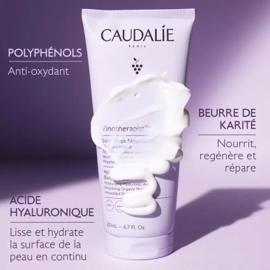Caudalie Vinotherapist Soin Corps Nourrissant Hyaluronique 200ml – Soins Corps | Caudalie - Corps Tunisie | Miral Parapharmacie