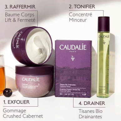 Caudalie Vinosculpt Gommage Crushed Cabernet 250g – Soins Corps / Gommages Exfoliants | Caudalie - Corps Tunisie | Miral Parapha