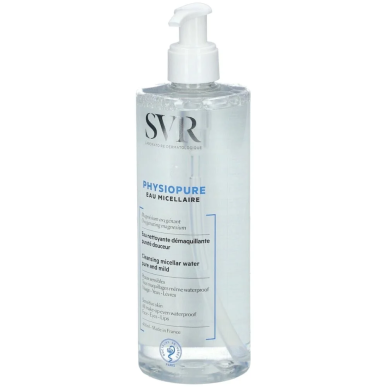 SVR Physiopure Eau Micellaire 400ml – Démaquillants, nettoyants visage / Eau micellaire, tonique,  | SVR - Visage Tunisie | Mira