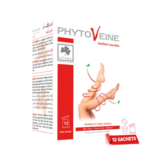 Vital Phytoveine 12 Sachets – Jambes lourdes | Vital - Corps Tunisie | Miral Parapharmacie