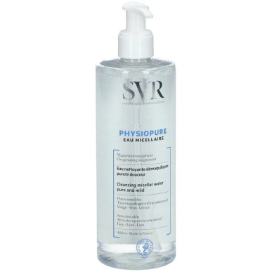 SVR Physiopure Eau Micellaire 400ml – Démaquillants, nettoyants visage / Eau micellaire, tonique,  | SVR - Visage Tunisie | Mira