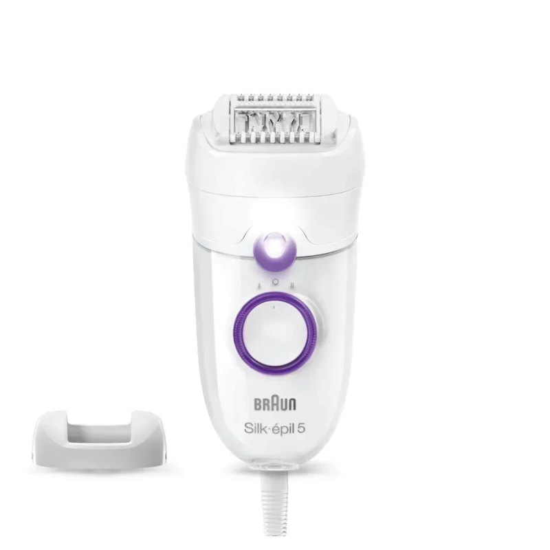 Braun Silk-épil 5 505 Power 28 pinces Violet, Blanc Braun Silk-épil 5 505 Power 28 pinces Violet, Blanc