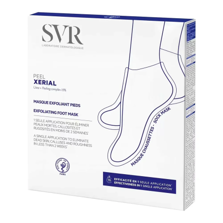 SVR Xérial Peel Masque Exfoliant Pieds – Soins des pieds / Pieds secs et abîmés | SVR - Corps Tunisie | Miral Parapharmacie