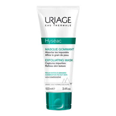 URIAGE Hyseac Masque Gommant 100ml – Soins Corps / Gommages Exfoliants | URIAGE - Corps Tunisie | Miral Parapharmacie
