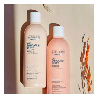 BYPHASSE Lait Eclaircissant Extrait de Ble 500ml – Soins spécifiques / Eclaircissants | Byphasse - Corps Tunisie | Miral Parapha