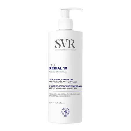 SVR Xerial 10 Lait Corps 400ml – Soins Corps / Lait Hydratant Corps | SVR - Corps Tunisie | Miral Parapharmacie