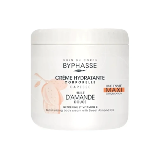 BYPHASSE Creme Hydra Corps A L’amande Douce 500ml – Soins Corps / Lait Hydratant Corps | Byphasse - Corps Tunisie | Miral Paraph