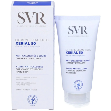 SVR Xérial 50 Extrême Crème Pieds 50ml – Soins des pieds | SVR - Corps Tunisie | Miral Parapharmacie
