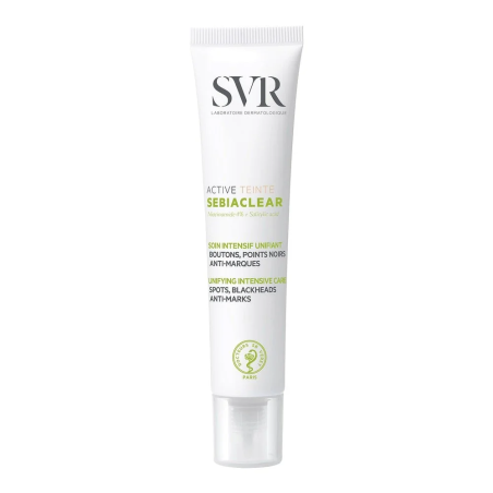 SVR Sebiaclear Active Teinté Soin Intensif Unifiant 40ml – Soins peau grasse, mixte et acné / Soins teintés | Sebiaclear - Visag