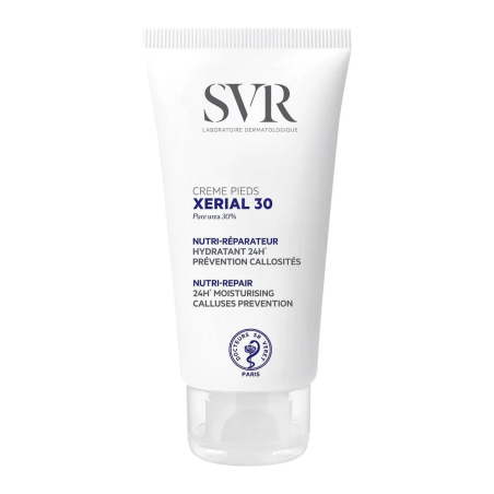 SVR Xérial 30 Crème Pieds 50ml – Soins des pieds / Pieds secs et abîmés | SVR - Corps Tunisie | Miral Parapharmacie