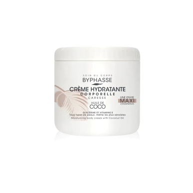 BYPHASSE Creme Hydra Corps à L’huile De Coco 500 ml – Soins Corps / Hydratation et Nutrition Corps | Byphasse - Corps Tunisie | 
