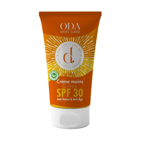 ODA Crème Mains SPF 30 Citron 50ml – Soins des mains | ODA Skin Care - Corps Tunisie | Miral Parapharmacie