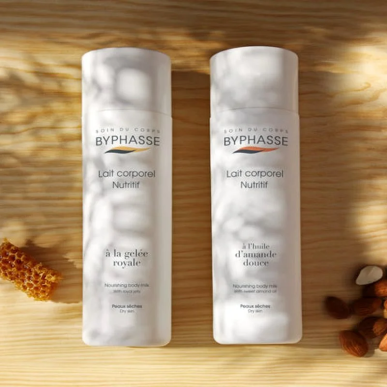 BYPHASSE Lait Corporel Nutritif A La Gelee Royale 500ml – Soins Corps / Lait Hydratant Corps | Byphasse - Corps Tunisie | Miral 