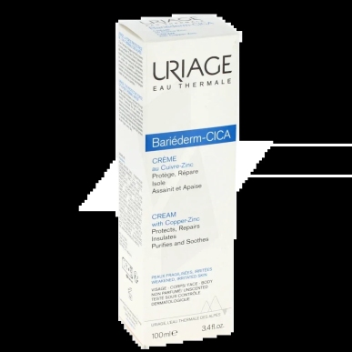 Uriage Bariéderm Cica Crème Réparatrice au Cuivre-Zinc 100ml – Soins spécifiques / Crème cicatrisante | URIAGE - Corps Tunisie |