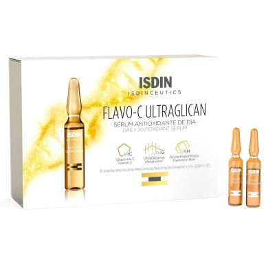 ISDINCEUTICS FLAVO-C Ultraglican Antioxydant et Hydratant 30 Unidoses de 2ml – Soins Corps / Hydratation et Nutrition Corps | IS