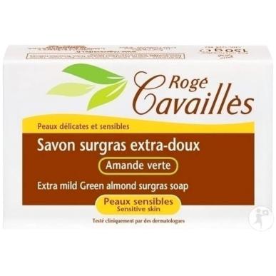 ROGE CAVAILLES Savon Surgras Extra Doux – Amande verte 150G | Roge Cavailles - Corps Tunisie | Miral Parapharmacie