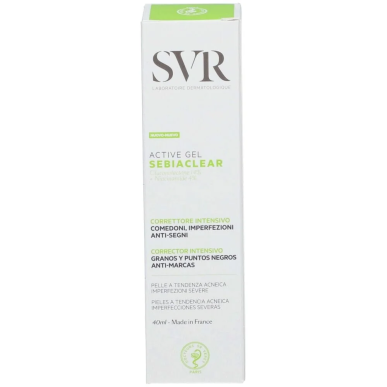 SVR Sebiaclear Active Gel Correcteur Intensif 40ml – Soins peau grasse, mixte et acné / Peaux à imperfections | Sebiaclear - Vis