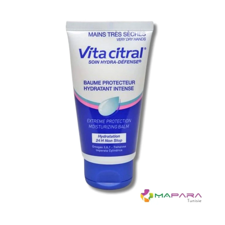 VITA CITRAL Soin Hydra Defense Baume Pour les Mains Tres Seches 75 ml – Soins peau grasse, mixte et acné / Soins Spécifiques | V