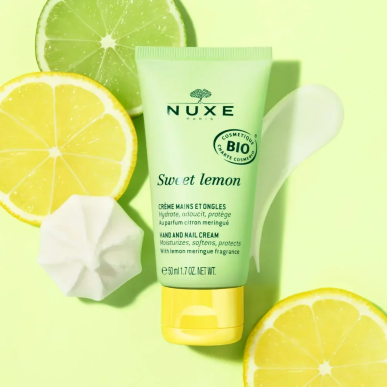 NUXE Sweet Lemon Crème pour Mains et Ongles Hydratante 50ml – Soins des mains | NUXE - Corps Tunisie | Miral Parapharmacie