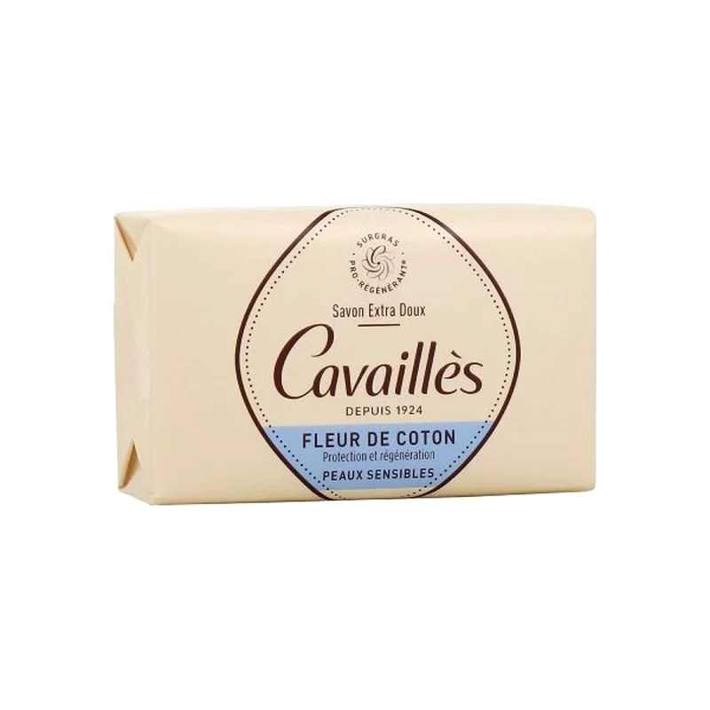 ROGE CAVAILLES Savon Surgras Extra doux Fleur de coton 150g ROGE CAVAILLES Savon Surgras Extra doux Fleur de coton 150g