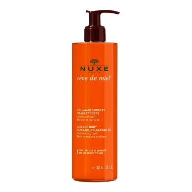 NUXE Rêve de Miel Gel Lavant Surgras Visage et Corps 400ml – Démaquillants, nettoyants visage / Gel, crème, huile | NUXE - Visag