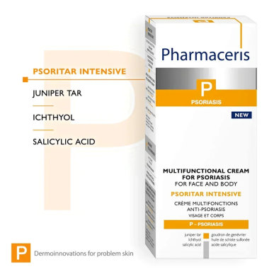 Pharmaceris P Psoritar Intensive Creme Multifonctionnelle pour le Psoriasis Visage et Corps 50ml – Irritations cutanées / Psoria
