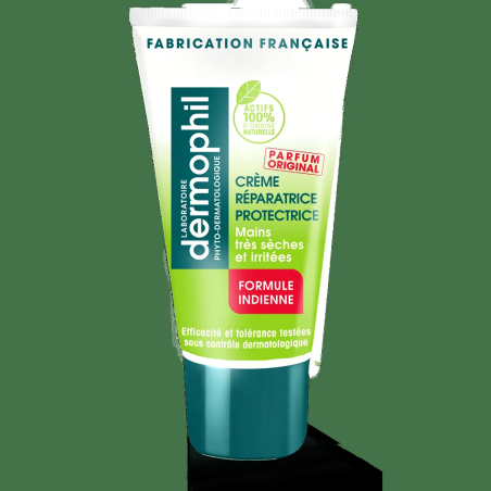 DERMOPHIL Creme Reparatrice Protectrice Mains Tres Seches 75ml – Soins des mains | Dermophil - Corps Tunisie | Miral Parapharmac