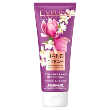 Eveline Flower Blossom Nicinamide Crème Hydratante en Profondeur Mains 75ml – Soins des mains | Eveline - Corps Tunisie | Miral 