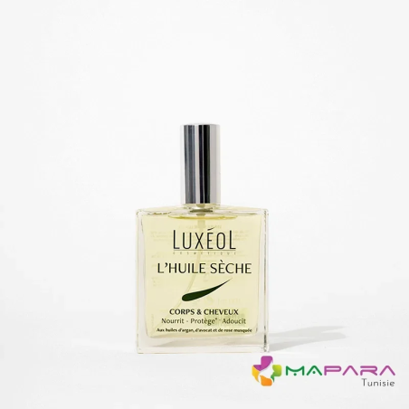 LUXEOL Huile Seche Corps et Cheveux 100 ml – Huiles Sèches | LUXEOL - Corps Tunisie | Miral Parapharmacie