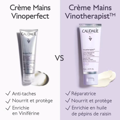 Caudalie Vinotherapist Crème Réparatrice Mains et Ongles 75ml – Soins des mains | Caudalie - Corps Tunisie | Miral Parapharmacie