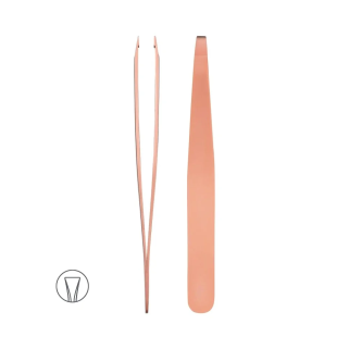 TITANIA Pince à Epiler Droit 1091/75RGA B Rose Gold – Epilation | Titania - Corps Tunisie | Miral Parapharmacie