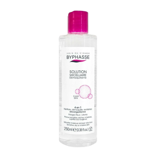 BYPHASSE Solution Micellaire 4 En 1 250ml – Démaquillants, nettoyants visage / Eau micellaire, tonique,  | Byphasse - Visage Tun