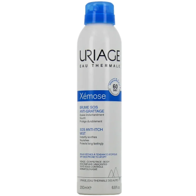 Uriage Xemose Brume SOS Anti-Grattage 200ml – Soins spécifiques / Peaux Atopiques et Eczéma | URIAGE - Corps Tunisie | Miral Par