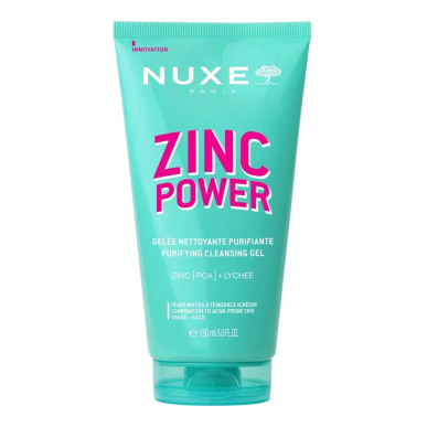 Nuxe Zinc Power Gelée Nettoyante Purifiante 150ml – Soins Corps / Gommages Exfoliants | NUXE - Corps Tunisie | Miral Parapharmac