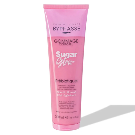Byphasse Gommage corporel Sugar Glow Exfoliants 300ml – Soins Corps / Gommages Exfoliants | Byphasse - Corps Tunisie | Miral Par