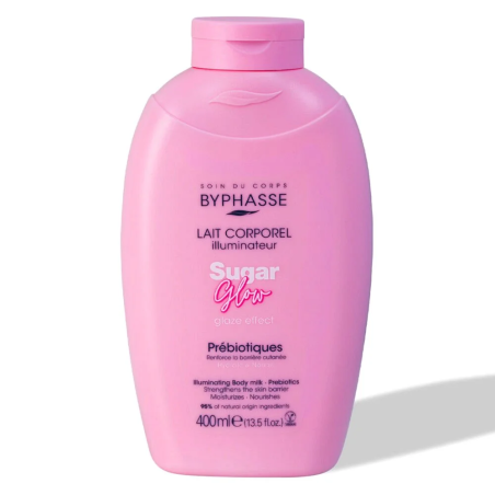Byphasse Lait Corporel Sugar Glow 400ml – Soins Corps / Lait Hydratant Corps | Byphasse - Corps Tunisie | Miral Parapharmacie