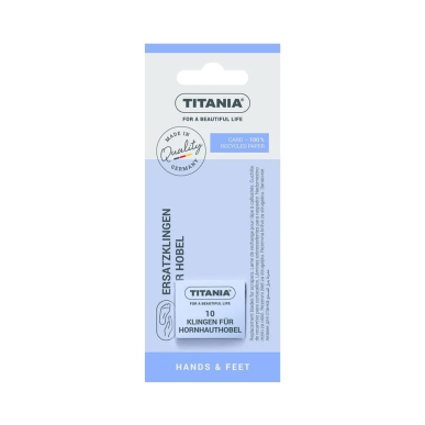 TITANIA Lames de Rechange pour Rabot – 3100/1×10 K | Titania - Corps Tunisie | Miral Parapharmacie