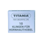 TITANIA Lames de Rechange pour Rabot – 3100/1×10 K