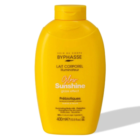 Byphasse Lait Corporel Glow Sunshine 400ml – Soins Corps / Lait Hydratant Corps | Byphasse - Corps Tunisie | Miral Parapharmacie