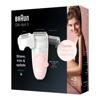 Braun Épilateur Silk-épil 5 SES5-620 – Epilation / Epilateur électrique | BRAUN - Corps Tunisie | Miral Parapharmacie