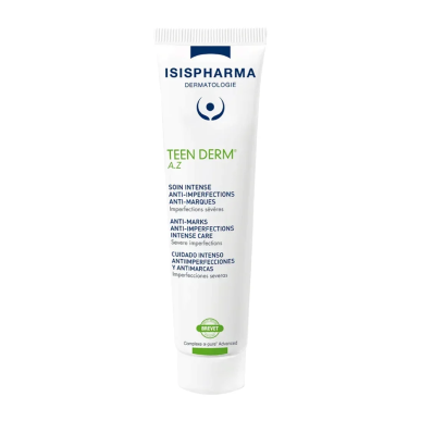 Isispharma Teen Derm A.Z Soin Intense Peaux à Tendance Acneique 30ml – Soins peau grasse, mixte et acné / Peaux à imperfections 